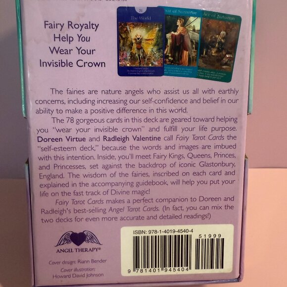 Fairy Tarot Cards 78 Cards & Guidebook Doreen Virtue & Radleigh Valentine - Picture 4 of 10